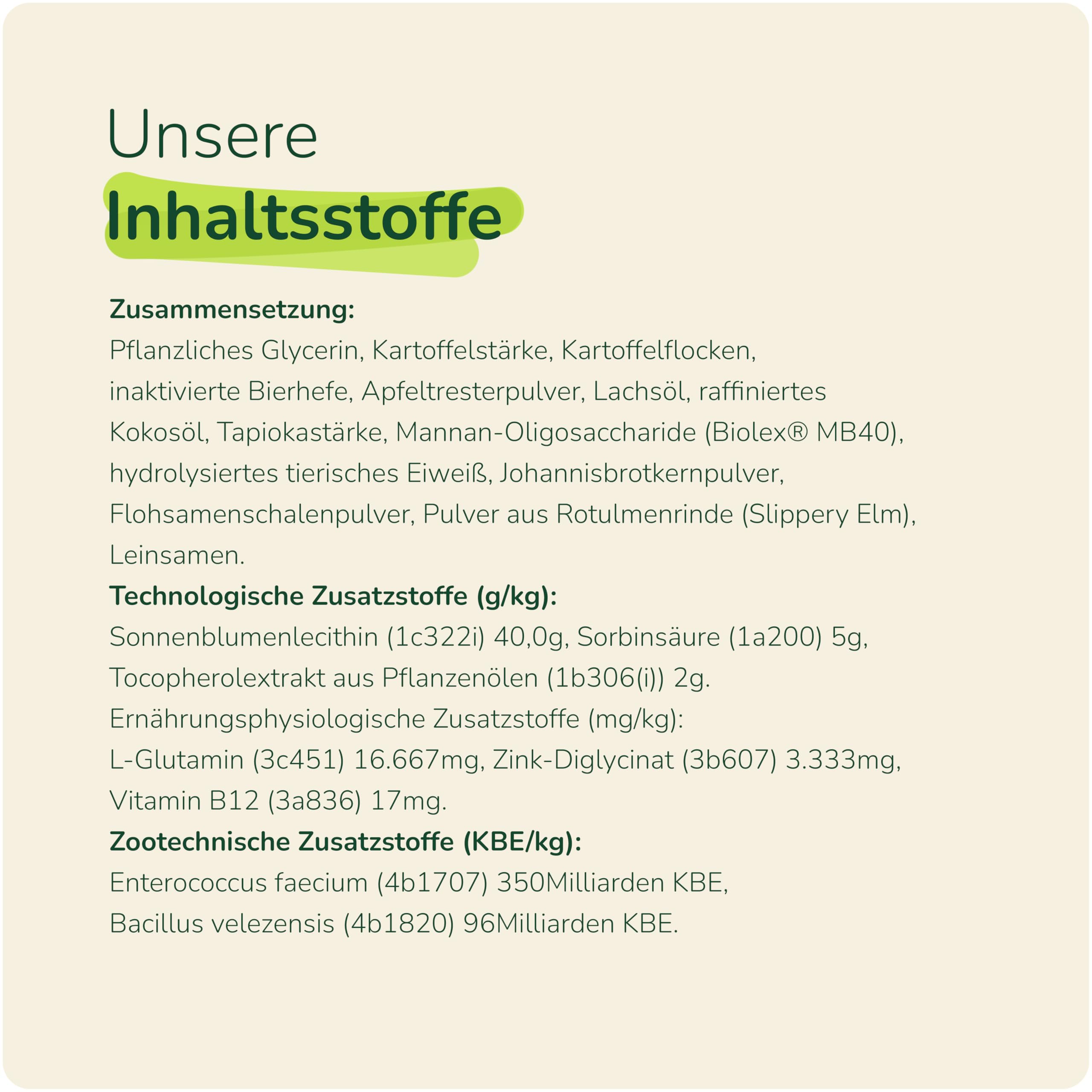 Prä- & Probiotika für Hunde – 100 funktionale Snacks (300 g) | Unterstützt Darmflora & Verdauung | Bei Grasfressen, Blähungen & sensiblen Mägen | Auch zur Unterstützung des Immunsystems