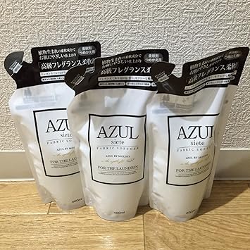 Amazon Co Jp Azul By Moussy フレグランス柔軟剤 詰替４００ml ３個セット ドラッグストア