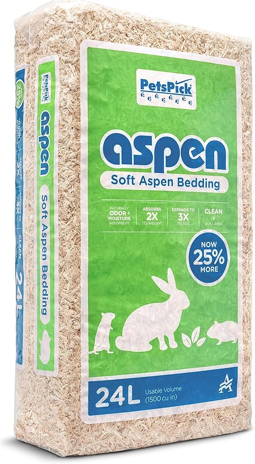 Aspen Soft Pet Bedding for Small Animals, 24L