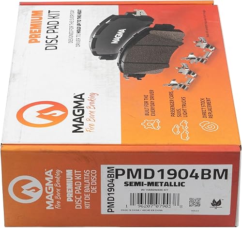 Miniatura 5 de MAGMA Premium PMD1904BM Pastillas de freno semimetálicas, delanteras