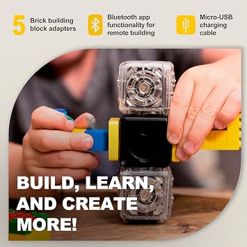 Modular Robotics CUBELETS Robot Blocks with 5 Robot Cubes - Discovery Set for Home Robotics Kit - STEM Kits for Teens & Kids Aged 4+ Science Engineering Kits