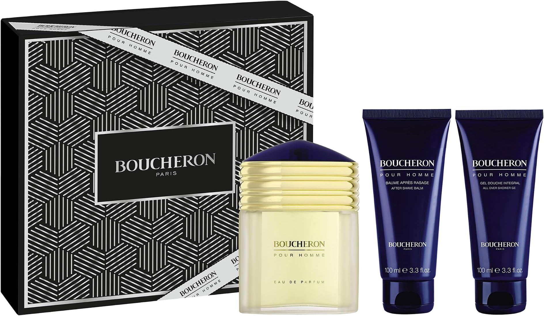 Pour Homme 3 Piece Eau de Parfum Gift Set (Eau de Parfum Spray, After Shave Balm, Shower Gel)