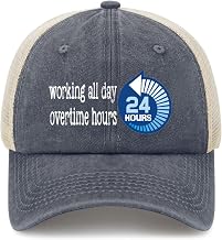 Working All Day Overtime Hours Trucker Hat for Mens Cute Hat for Womens Cute for Electrician