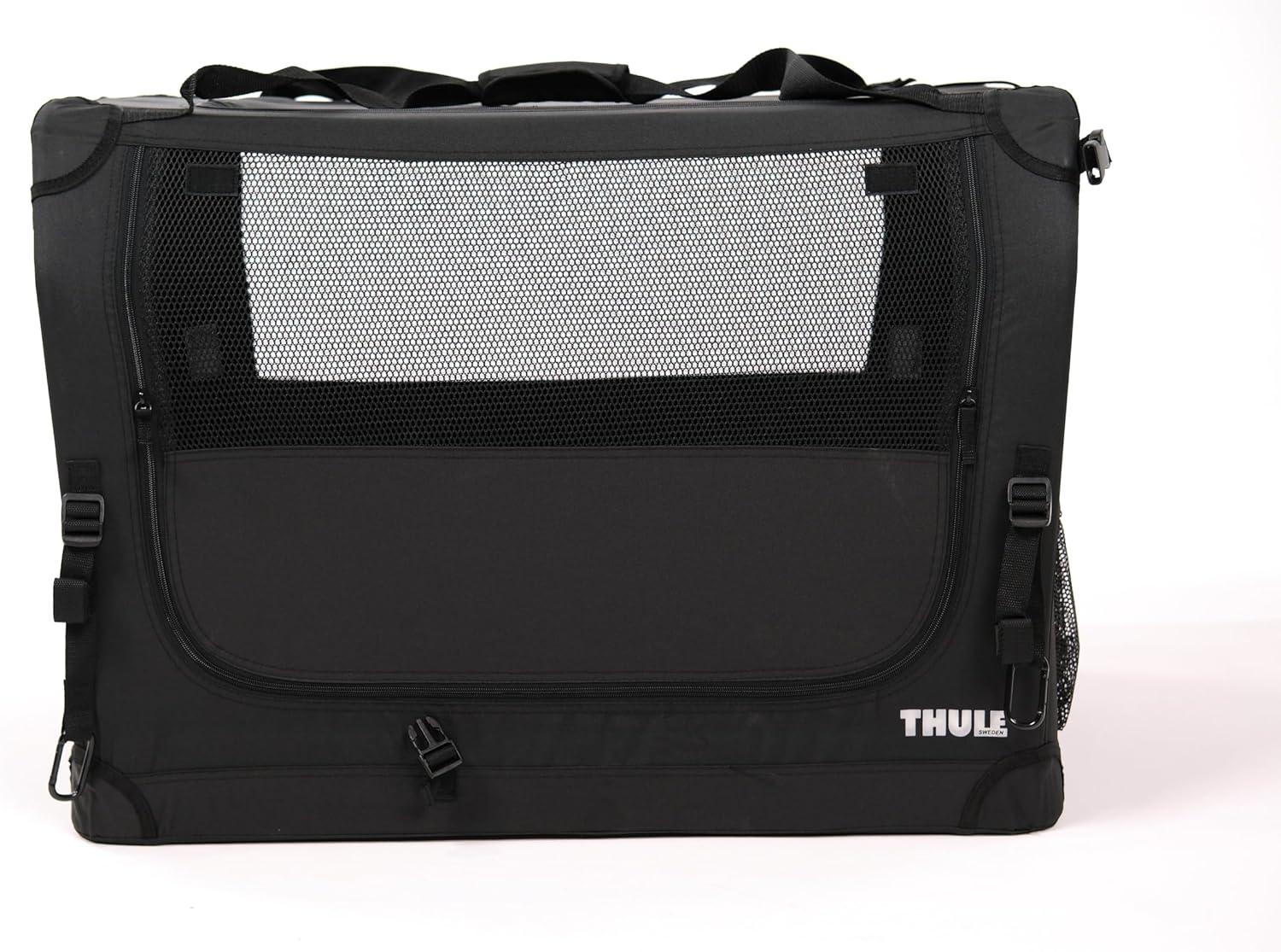 Thule Collapsible Dog Kennel Size Medium - Easy to Assemble - Mesh Doors for Easy Access - Zippered Panel - Folds Down Easily