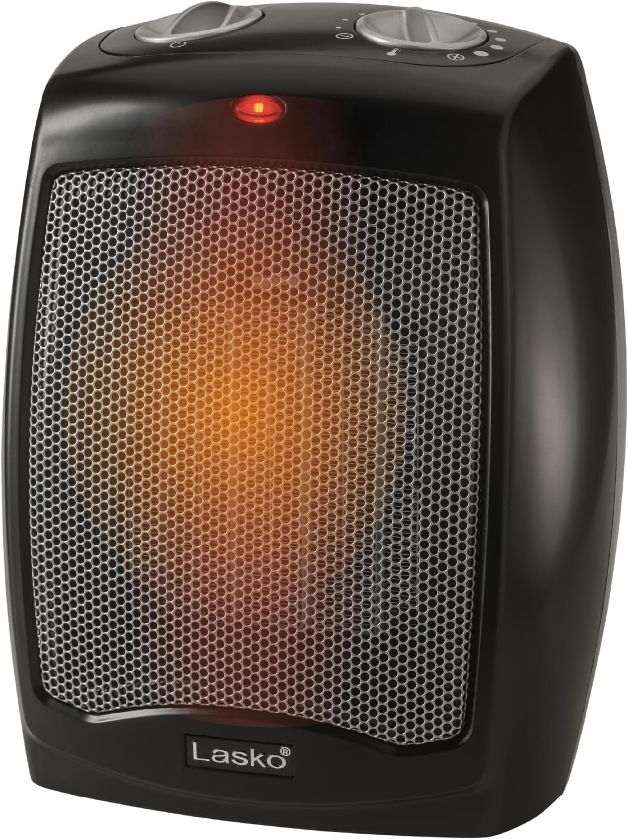 CD09250 Ceramic Adjustable Thermostat Tabletop or Under-Desk Heater, 9 Inches High, Black