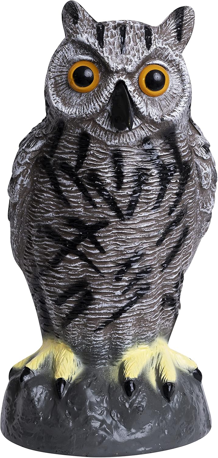 Galashield Owl Decoy to Scare Birds Away Plastic Owls Statue for Garden & Outdoors