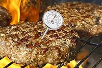 Vista 4 de Termómetro de lectura instantánea de 1-3/4 pulgadas con clip, mejor para bebidas de café, espuma de leche y chocolate (esfera blanca 1)