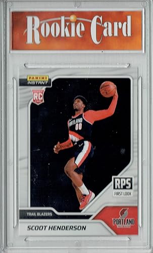 Certified Mint+ Scoot Henderson 2023 Panini Instant #RPS-3 First Look Portland Trail Blazers Jersey Licensed Rookie Card