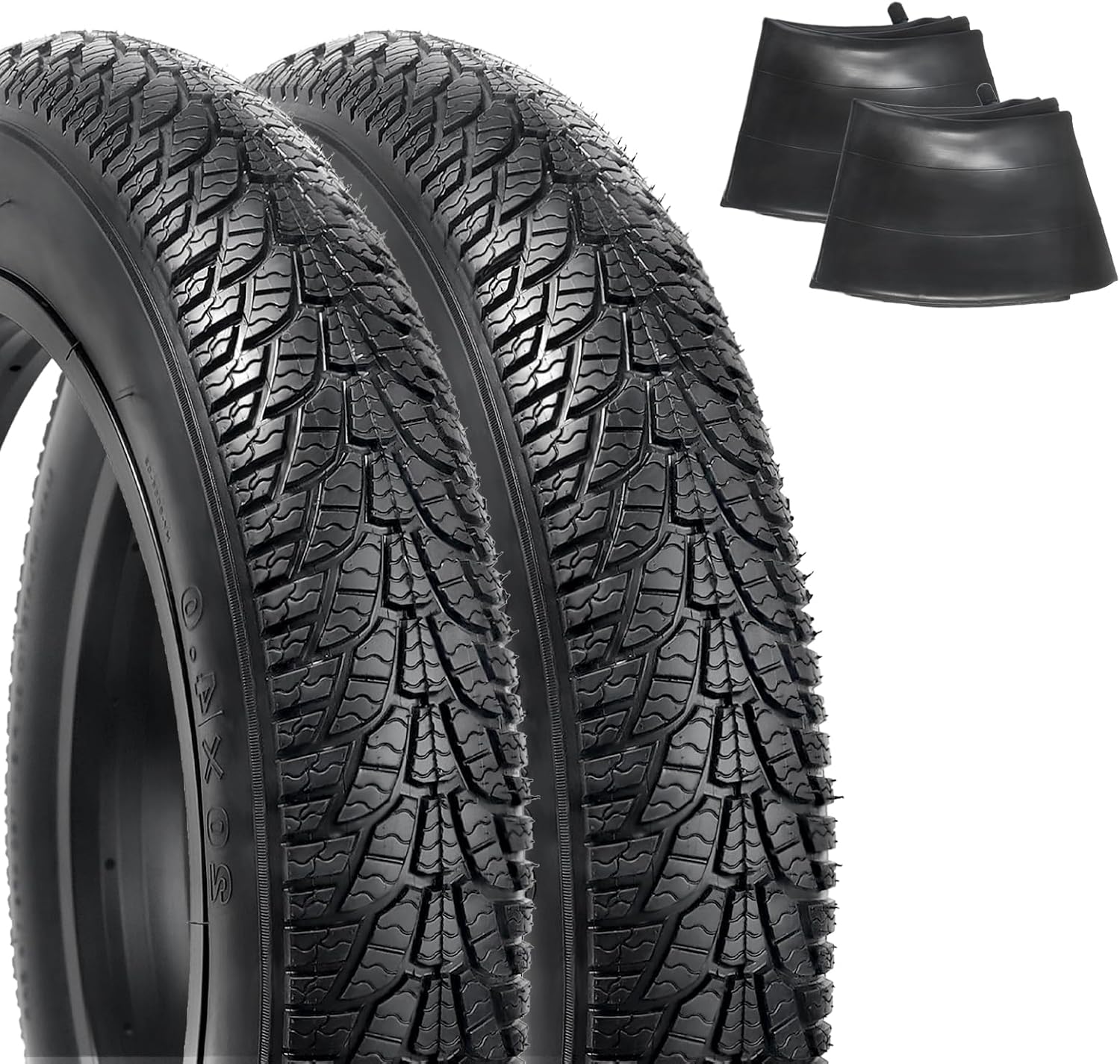 20x4.0 E-Bike Fat Tire, High-Performance Wear-Resistant Bicycle Tyre for Offroad Trail Riding, Folding Replacement Fat Tyre for MTB Ebikes