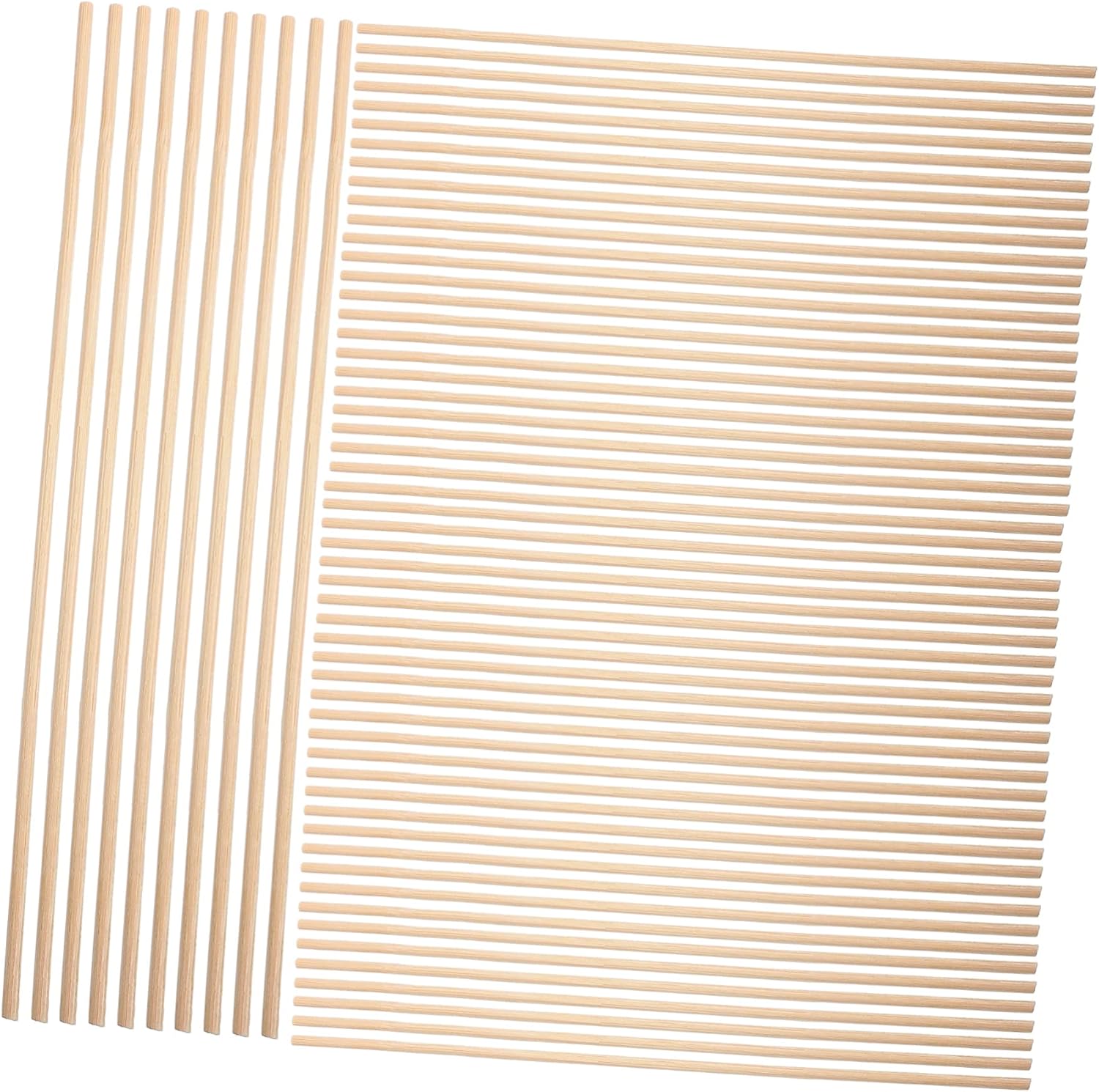 100Pcs Natural Rattan Oil Diffuser Sticks Aromatherapy Fragrance Replacement Sticks for Essential Oil Diffusers for Enhancing Home Atmosphere