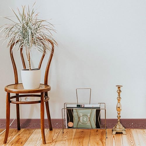 Vista 15 de WAPANE Moldura de espuma autoadhesiva de 90 x 3.1 pulgadas, borde de papel tapiz de moldura de corona, líneas de bordes de pared 3D, base de pared