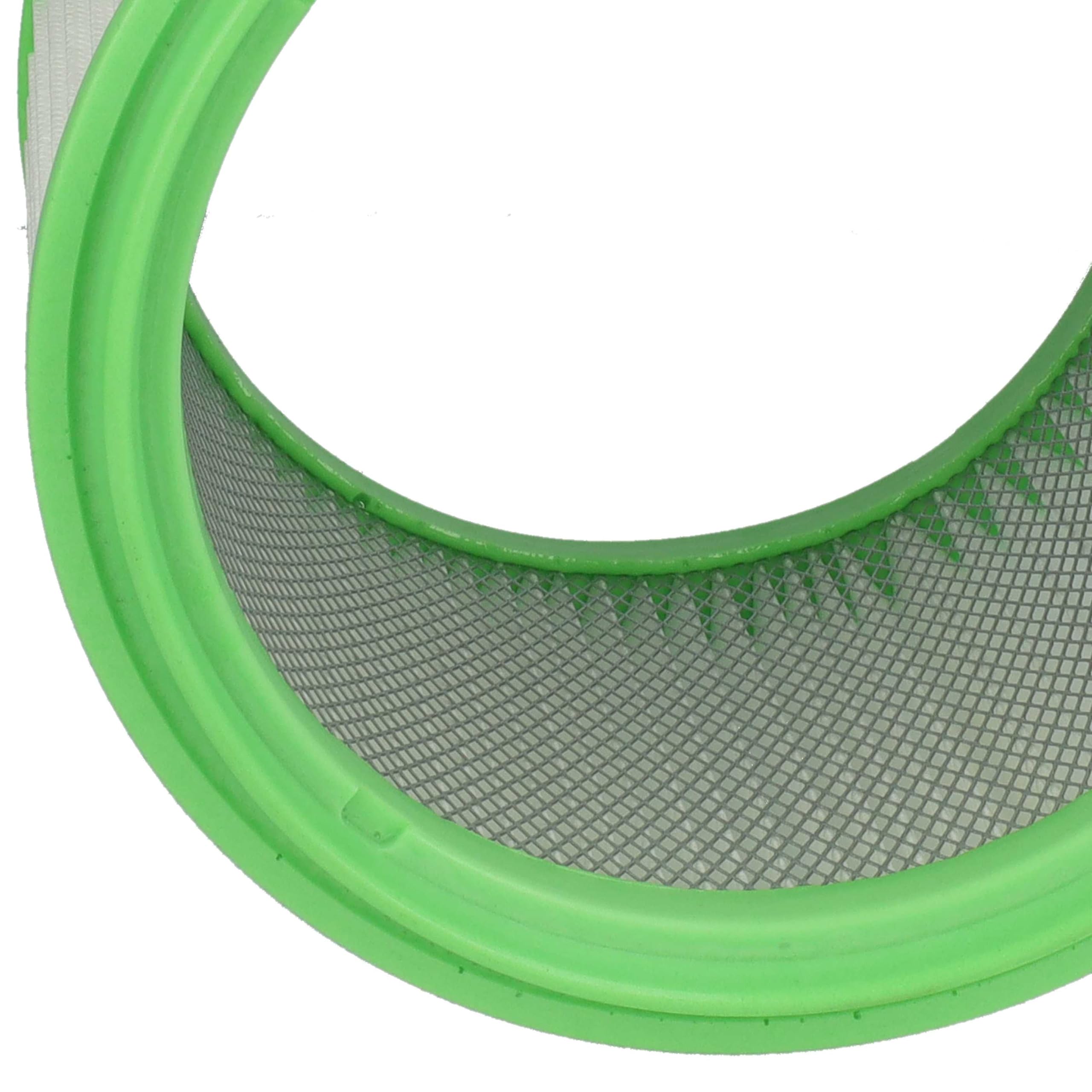 vhbw 3x filtro a pieghe piatte compatibile con Gisowatt ASS 20-35, ASS 20 35 Brico Phenix, ASS 35, ASS 20 aspirapolvere - bianco/verde