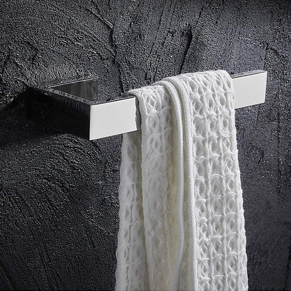 Hand Towel Holder, Towel Bar Stainless Steel SUS304, Towel Hanger Hardware Set for Bathroom, Kitchen, Cabinet, Laundry Room, Polish Finished & Wall Mounted