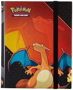 Ultra Pro - Pokemon Charizard 9-Pocket Full-View PRO Binder Red Trading Card Collectors Album Display Binder Protection Solution