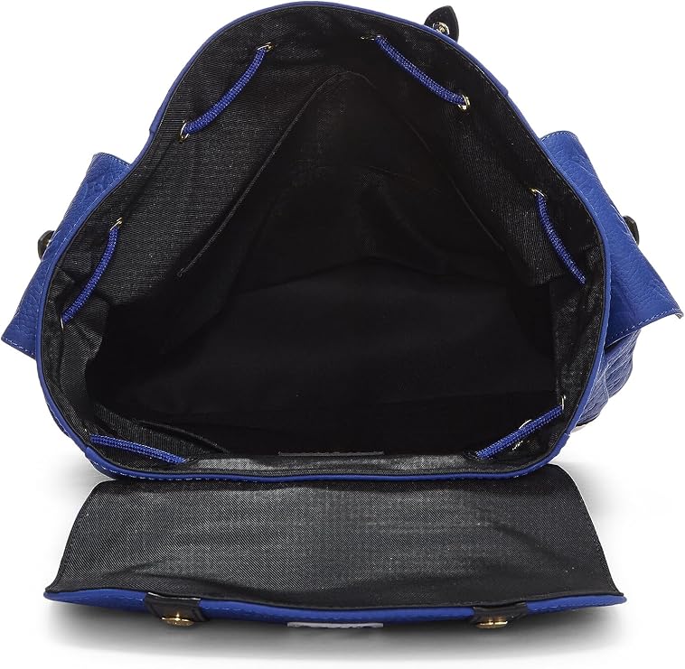 Pre-Loved Taurillon NBA Christopher Backpack MM, Blue