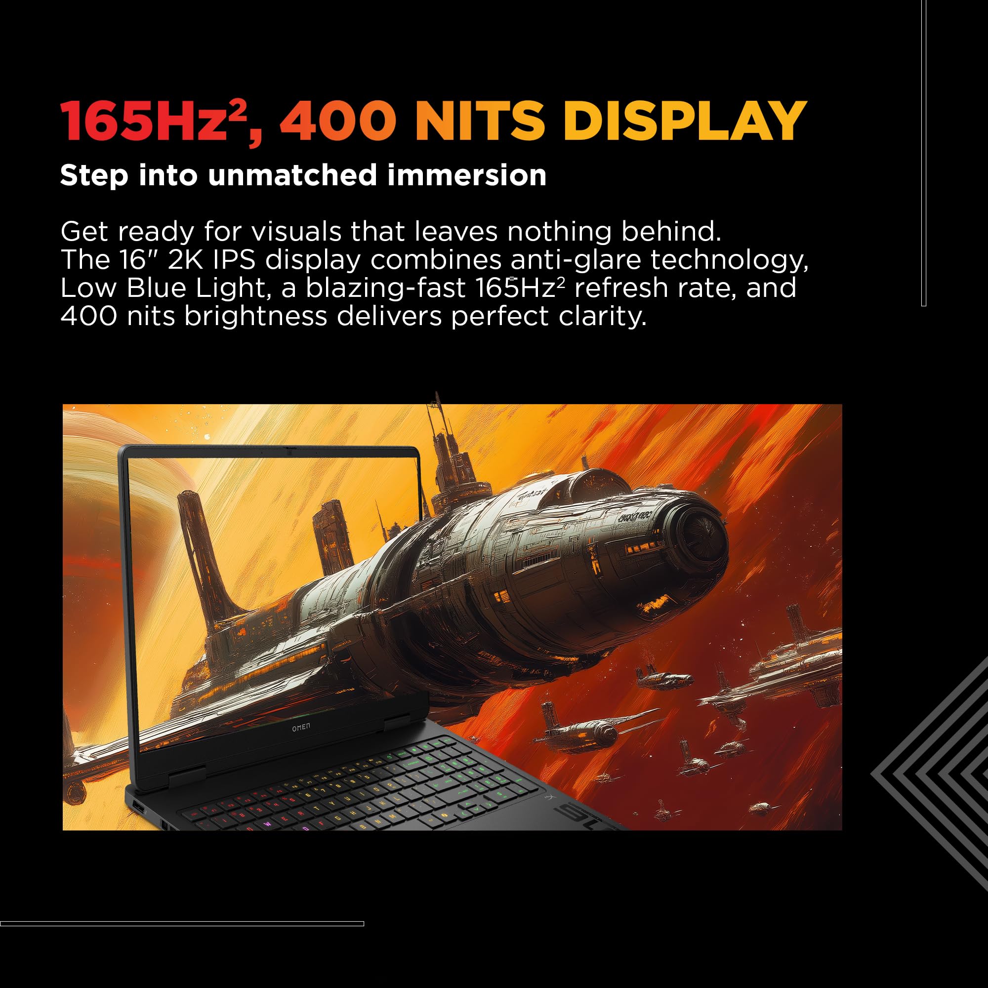 HP Omen 16, Intel Core Ultra 7 255H, 8GB RTX 5050, 24GB DDR5(Upgradeable) 1TB SSD, 2K IPS 165Hz 400 nits, 3ms RT, 16''/40.6cm, Win11, Office24, Black, 2.4kg, am0240tx, Xbox Gamepas* RGB Gaming Laptop — Amazon image 6