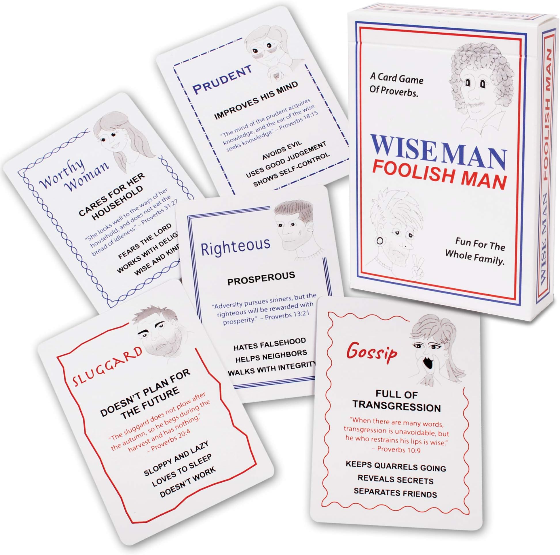 Family Card Game: Fun Educational Christian Game for Kids and Families; Fun Bible Game; Perfect Game for Family Game Night