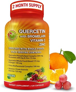 Quercetin with Bromelain Quercetin Phospholipid Complex with Vitamin C