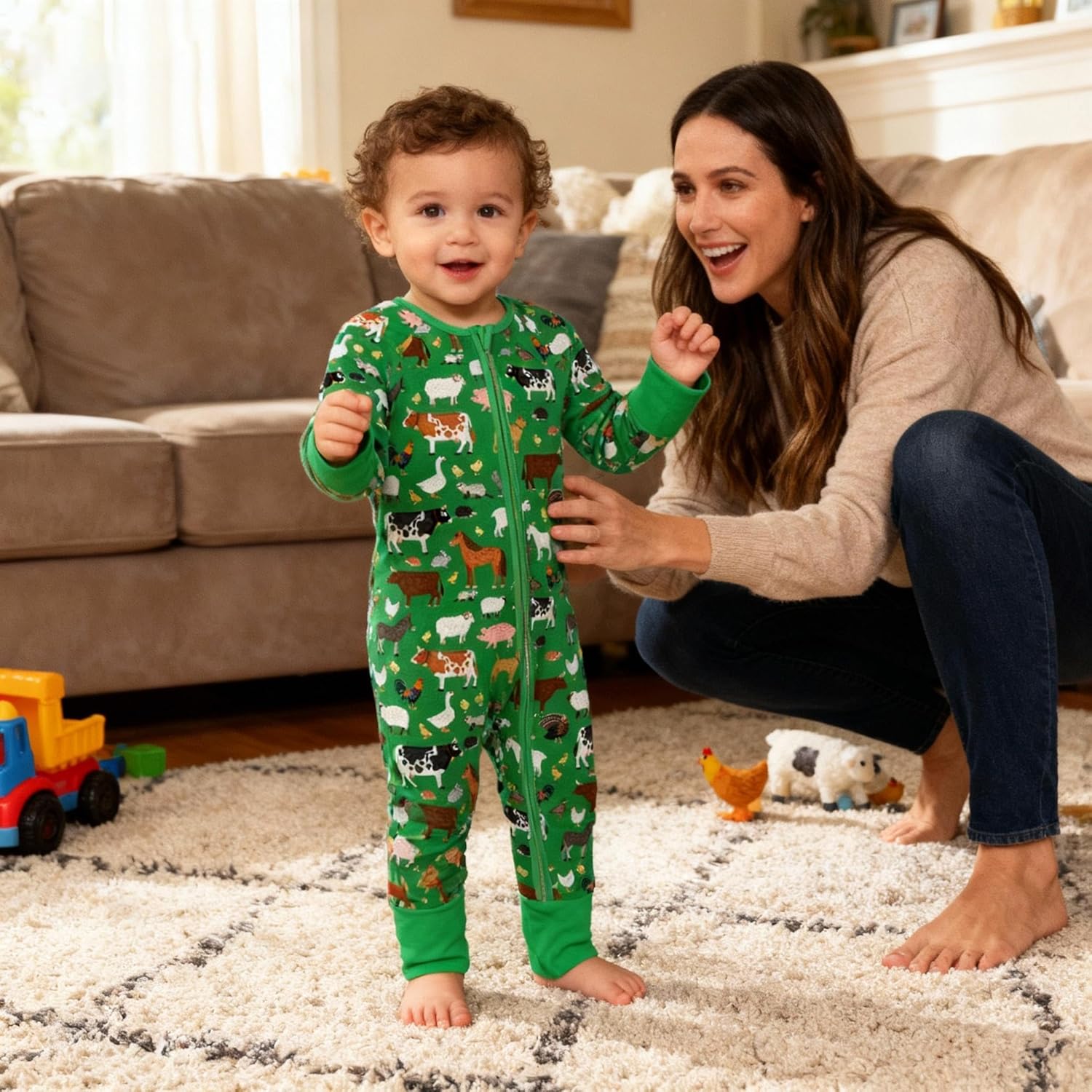 Weiwei Pajamas for Baby Boys & Girls Footies, Viscose from Bamboo Baby Romper, Baby Sleepers, 2-Way Zippy PJs, YKK