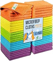 Vista 12 de GREEN LIFESTYLE Chamois - Paquete de 6 toallas de microfibra de microfibra sin bordes, toalla de microfibra para automóvil, toallas de secado