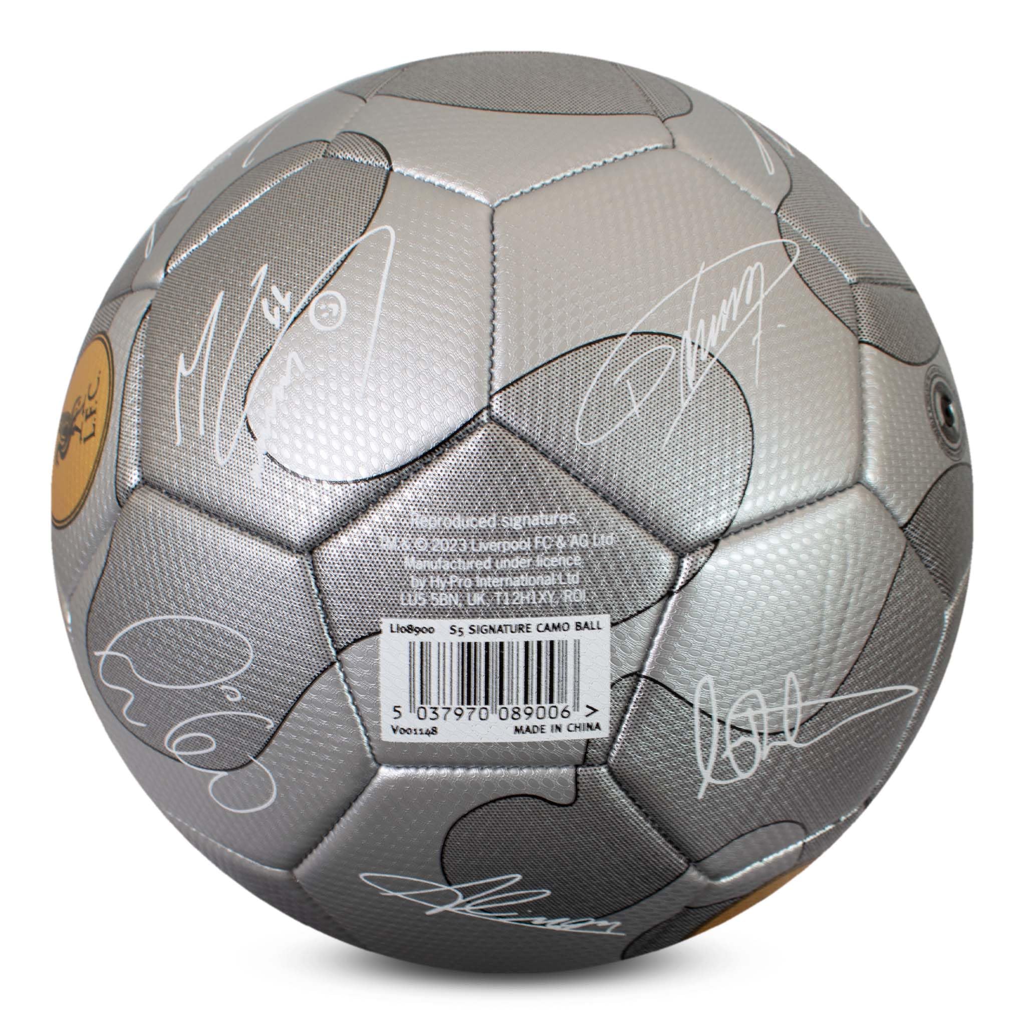 Hy-Pro Officially Licensed Liverpool F.C. Silver Camo Signature Football, 5 - Image 4