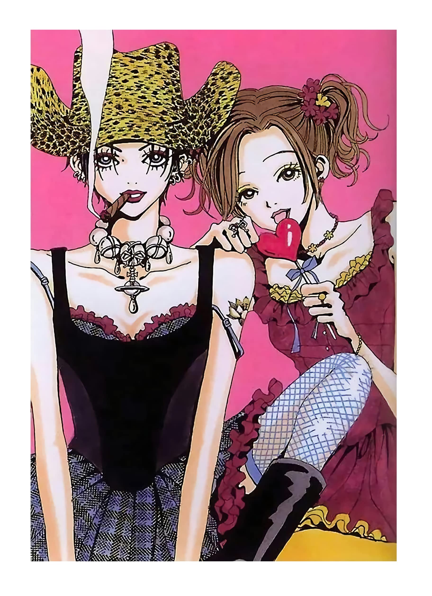 Eflormes Nana Poster Oosaki Nana Japan Manga Personality Anime Decorative Wall Art Painting Canvas Poster Gifts 16x24 inch No Frame