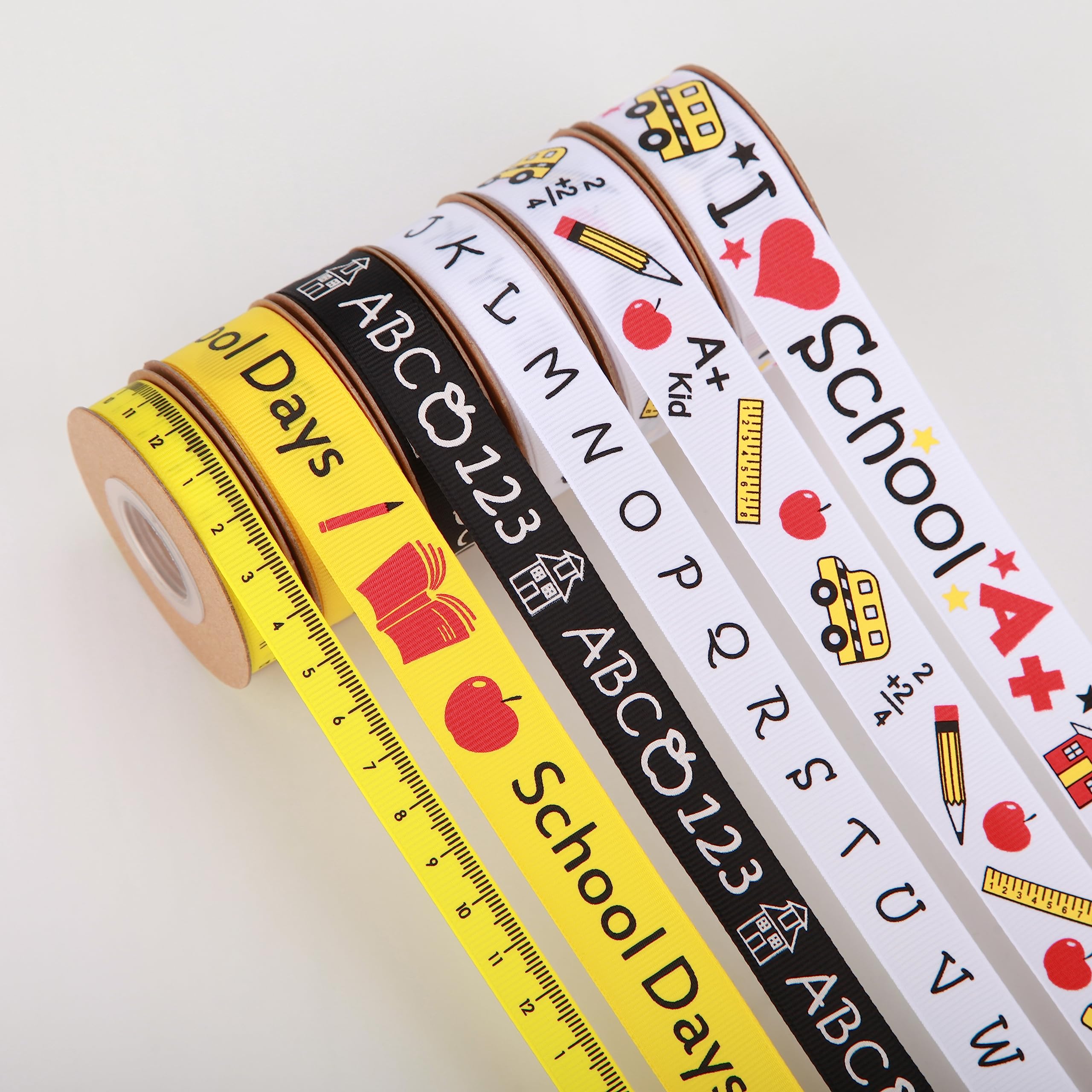 Snapklik.com : Meseey Back To School Themed Grosgrain Ribbon Ruler ...
