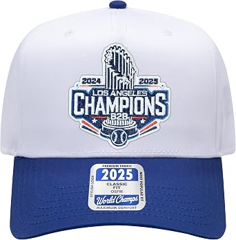 Los Angeles Baseball 2025 Champions Embroidered Patch Hat | Champions | Premium Trucker Hat with Adjustable Snapback