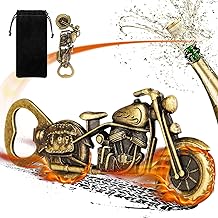 LKKCHER Vintage Motorcycle Beer Bottle Opener Gift for Men Dad Father's Day Christmas Birthday for Him Boyfriend Husband Grandpa