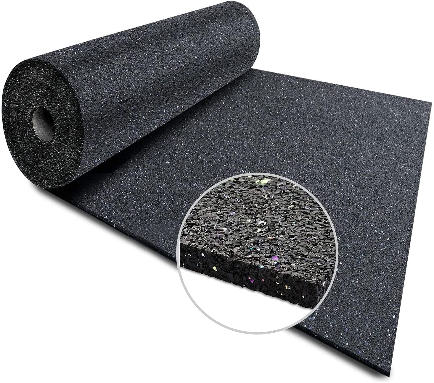 Rollo de protección para obras, de granulado de goma, ancho: 125 cm, disponible en 3 grosores (grosor: 8 mm, 8 metros)
