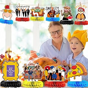 12Pcs Friends Themed Party Decorations Honeycomb Centerpieces Friends Party Decorations Friends TV Show Decorations Friends Bachelorette Party Decorations Friends Party Supplies