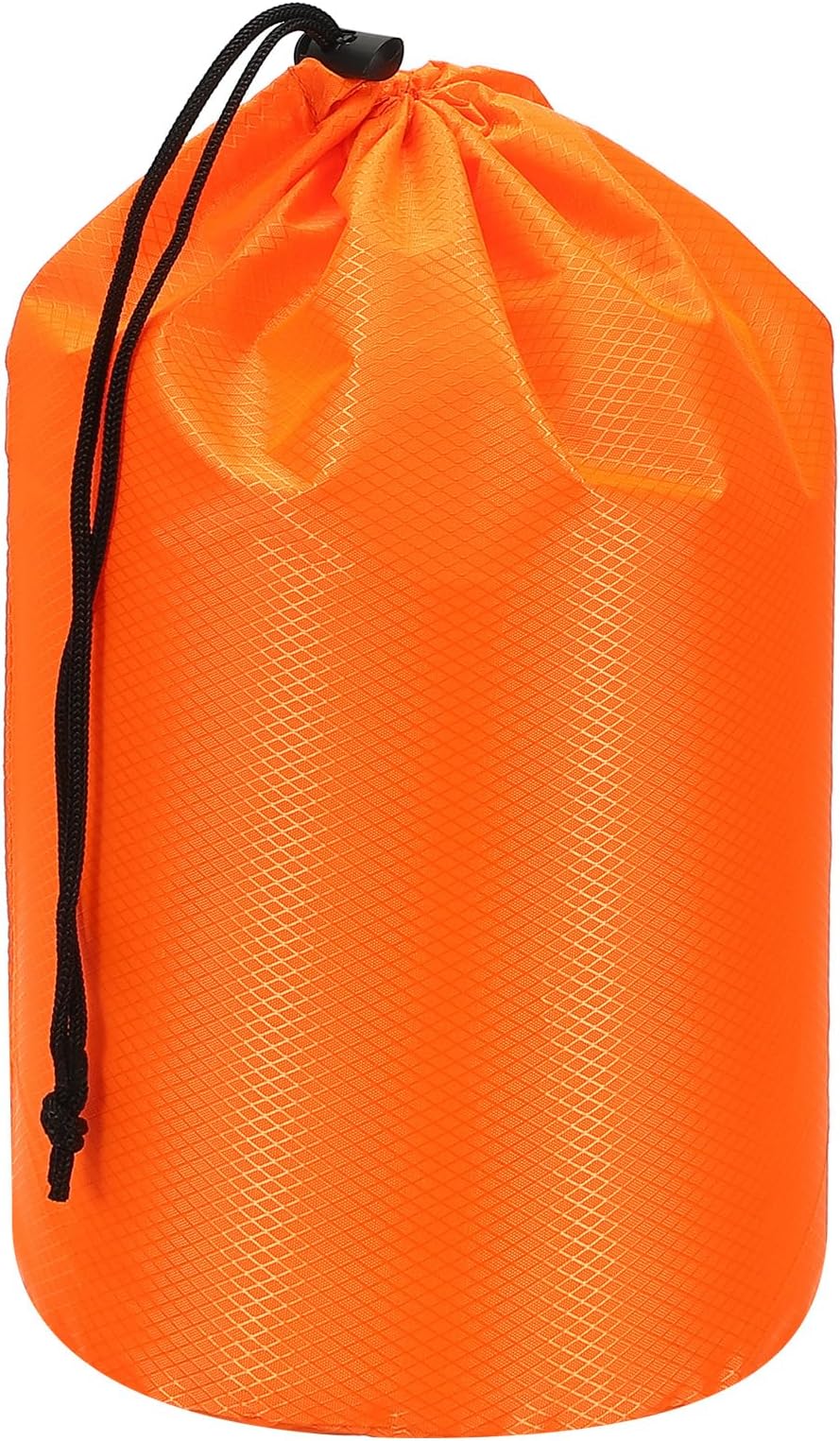 - Stuff Sack, Waterproof Outdoor Storage Sack Portable Drawstring Dust Flap Bags Lightweight Sleeping Bag for Camping Hiking Backpacking