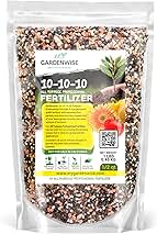 10-10-10 Plant Fertilizer Slow Release - 10 10 10 All Purpose Granular Garden Fertilizer for Vegetables, Tomato, Arborvitae, Shrubs, Rose, Flowers, Fruit, Fig Trees (1/2 Quart)