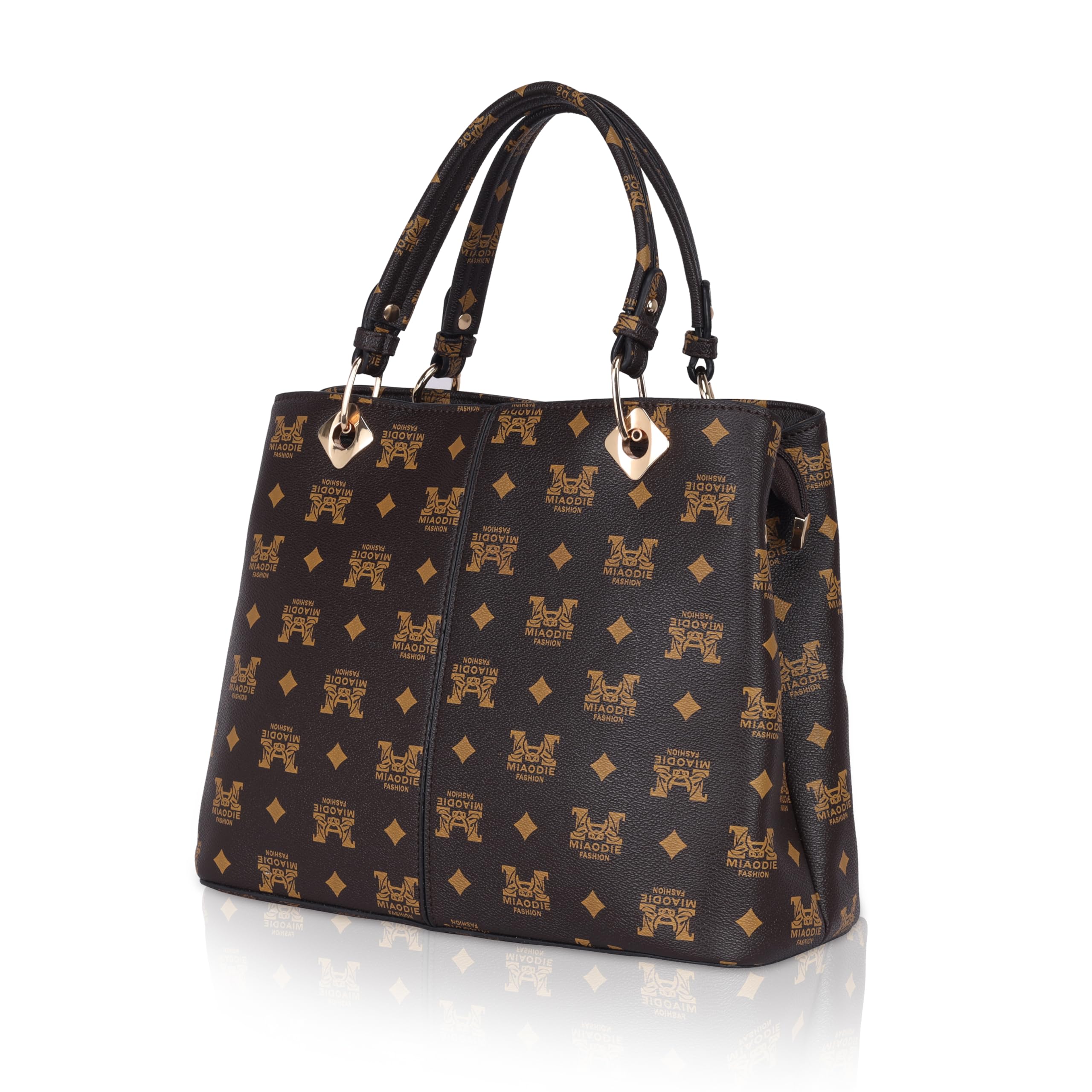 DAZZLE Pu Leather Swiss Ramie Womens Fashion Handheld Bag - Elegant Print & Long Strap B Brwon (B Brown) (B0CVMYVWFR) Amazon Price History, Amazon Price Tracker