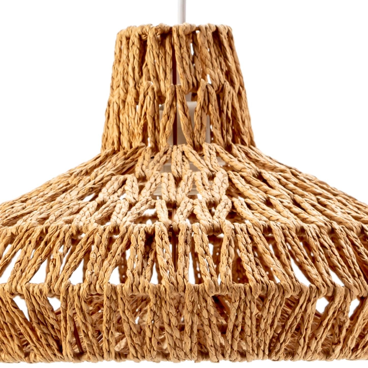 Els Banys Lámpara techo colgante cuerda natural