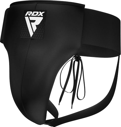 RDX Protector de ingle para boxeo, Muay Thai, Kickboxing y entrenamiento MMA, equipo de cuero Maya Hide para artes marciales, protector abdominal