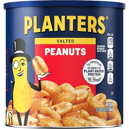 Planters Salted Peanuts (56 oz Canister) - 56 Ounce (Pack of 1)