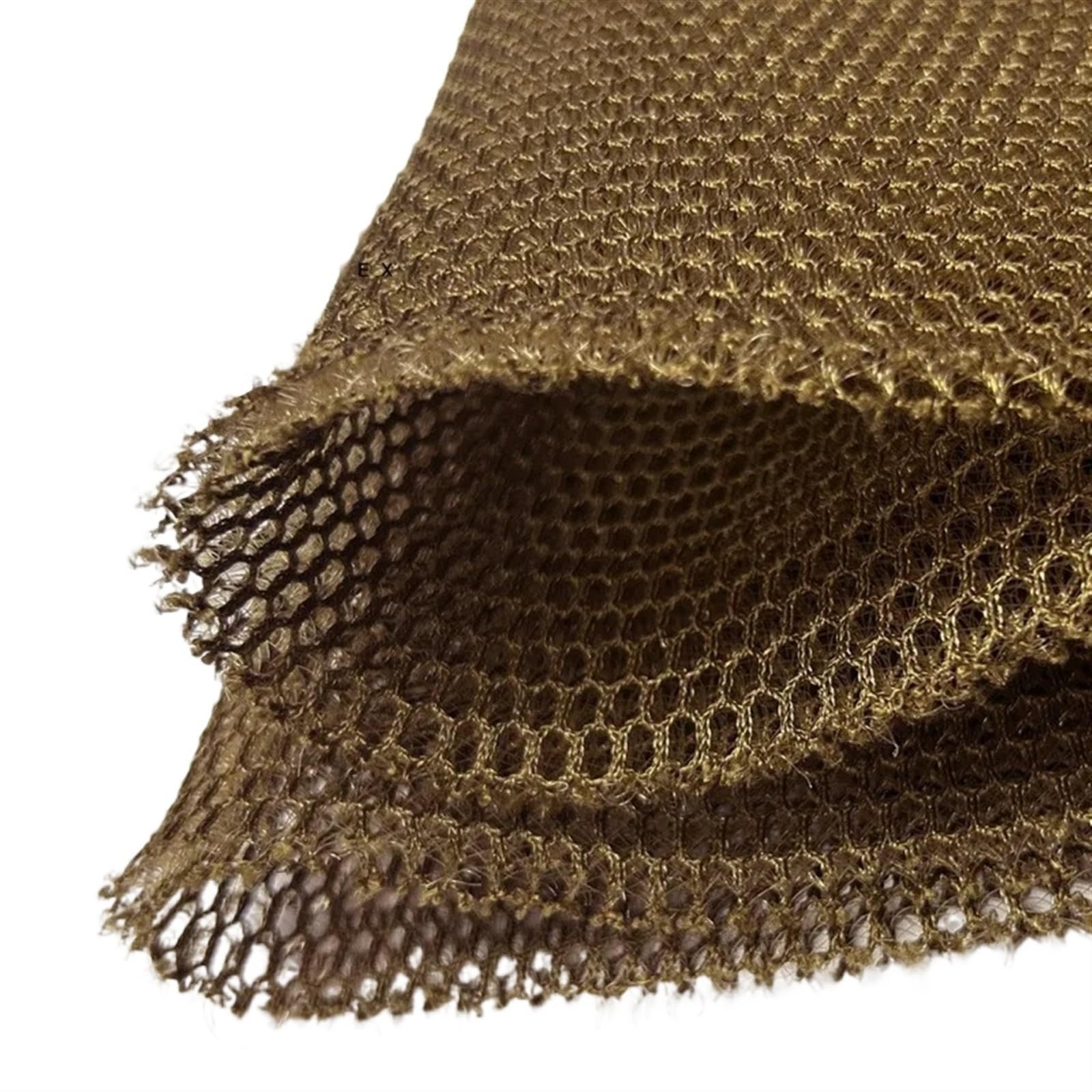 Tela de Malla Tela de malla hexagonal panal 3D poliéster 1 x 2 metros, marrón, transpirable, resistente al desgaste, material for colchón coche