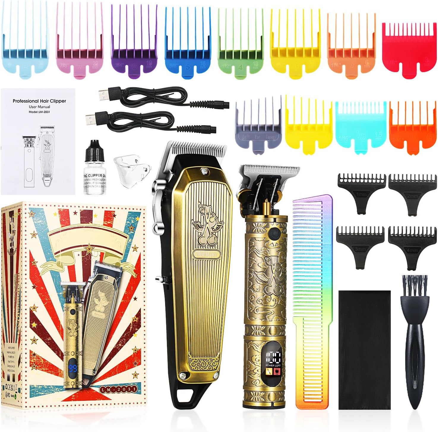 Tondeuse professionnelle sans fil - Kit complet