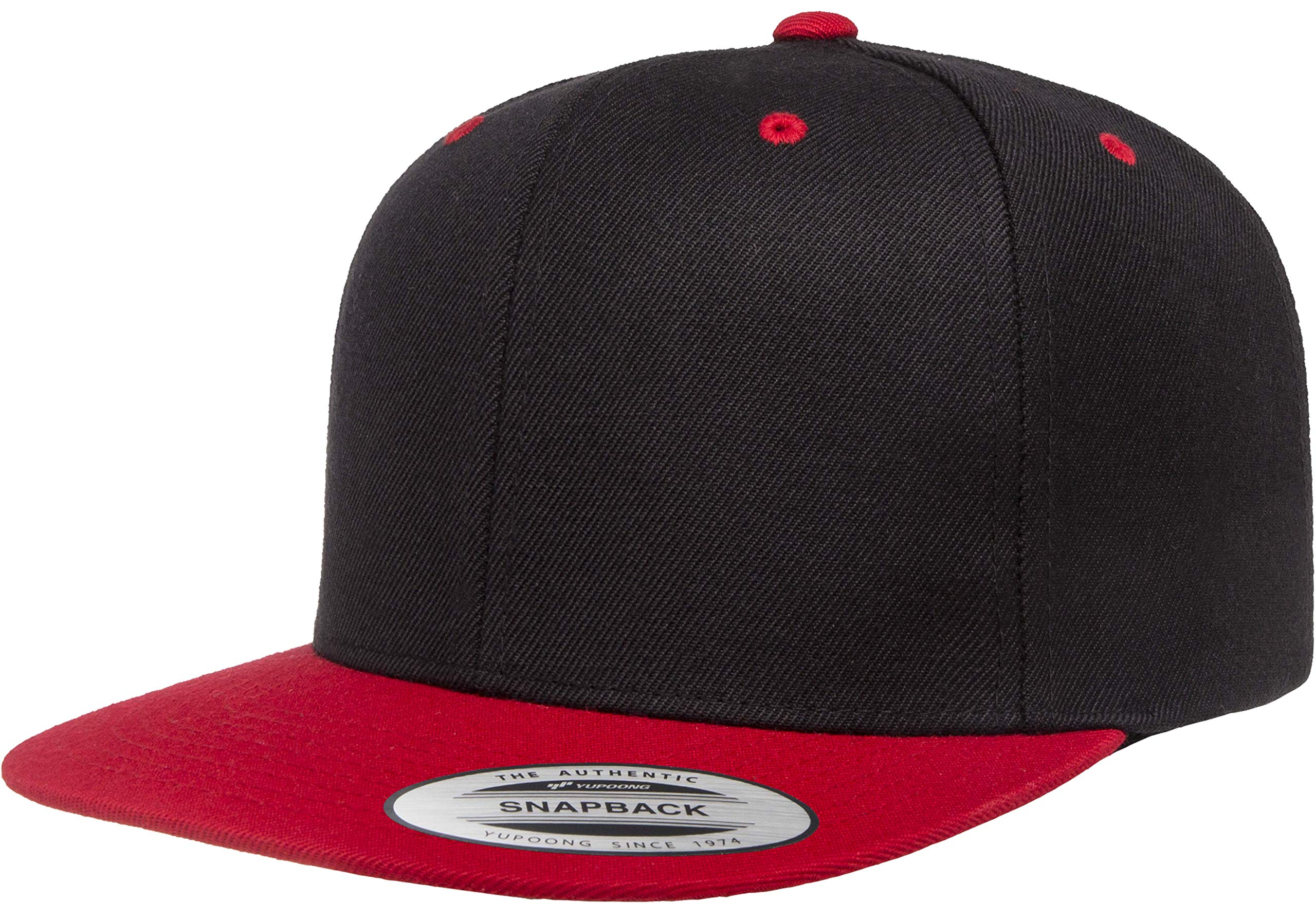 Flexfit Premium Snapback Cap - Multicolor - One Size Black/Red