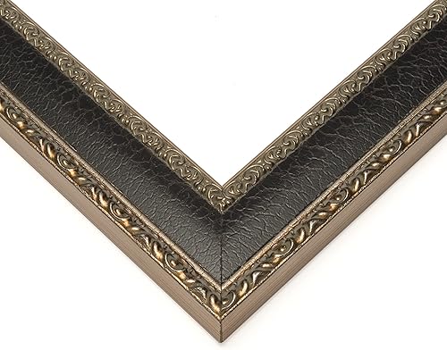 Miniatura 3 de Poster Palooza 11x14 Silver Frame for 8.5x11 Diplomas & Certificates Acid-Free Black Mat DistressedAged Silver Certificate Frame With UV Acrylic,