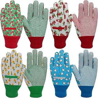 Kids Gardening and Garden Gloves for Toddler,Children's Yard Work Glove,Gift,Cute Pattern,Age3-8
