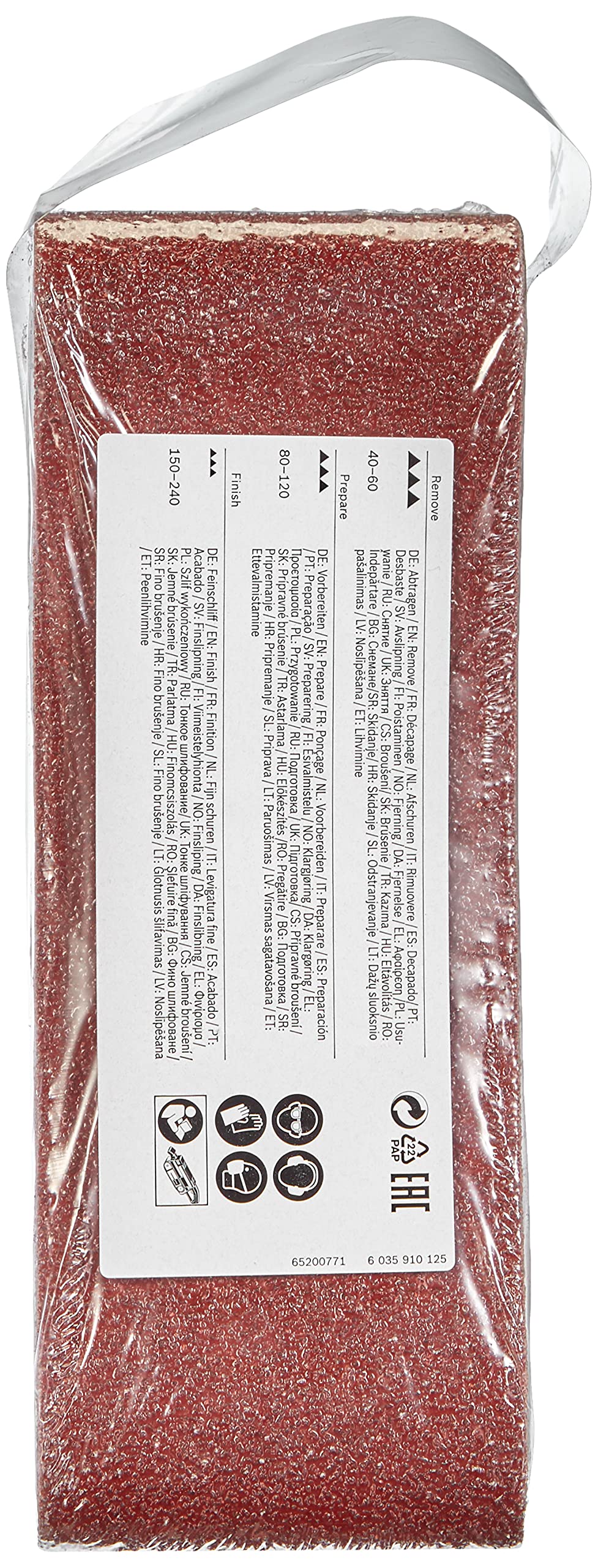 Set De 3 Bandes Abrasives Pour Ponceuse à Bande 75 X 457 Mm Grain 60-80