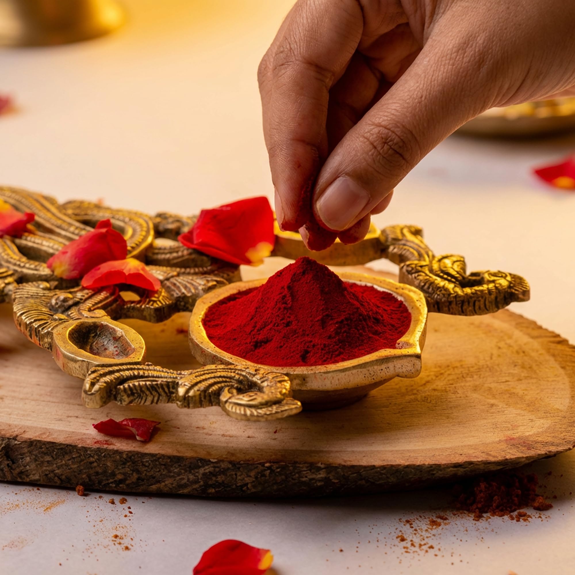 Pure Red Kumkum - Natural & Chemical Free -2 Pure Red Kumkum - Natural & Chemical Free -2