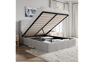 SHA CERLIN Queen Size Lift Up Storage Bed