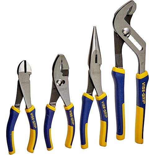 IRWIN VISE-GRIP Pliers Set, 4-Piece (2078707), Blue