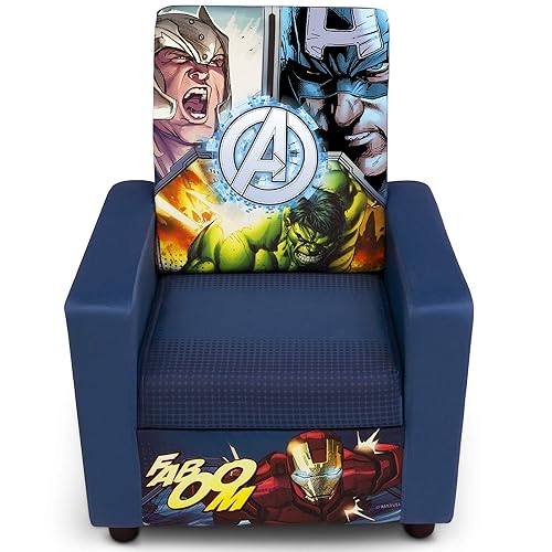 Miniatura 5 de Silla tapizada con respaldo alto Marvel Avengers Iron de Delta Children Los Vengadores de Marvel,Rosa y azul cielo,DC Comics Batman