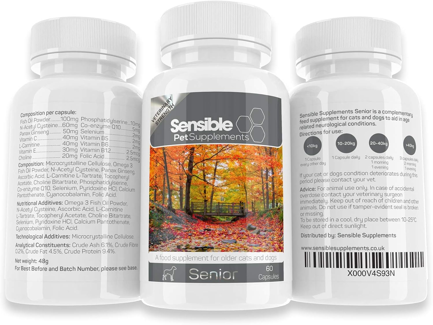 Sensible Pet Supplements 'Senior'. Supplement for older dogs and cats. Supporting brain and cognitive health. Contains Omega 3 - Image 5