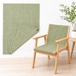 Green Woven Sling Fabric 1.6 x 2.2 Yards Outdoor Patio Chair Replacement Fabric Waterproof Polyester Mesh Material for Furniture Repair Upholstery and DIY Projects