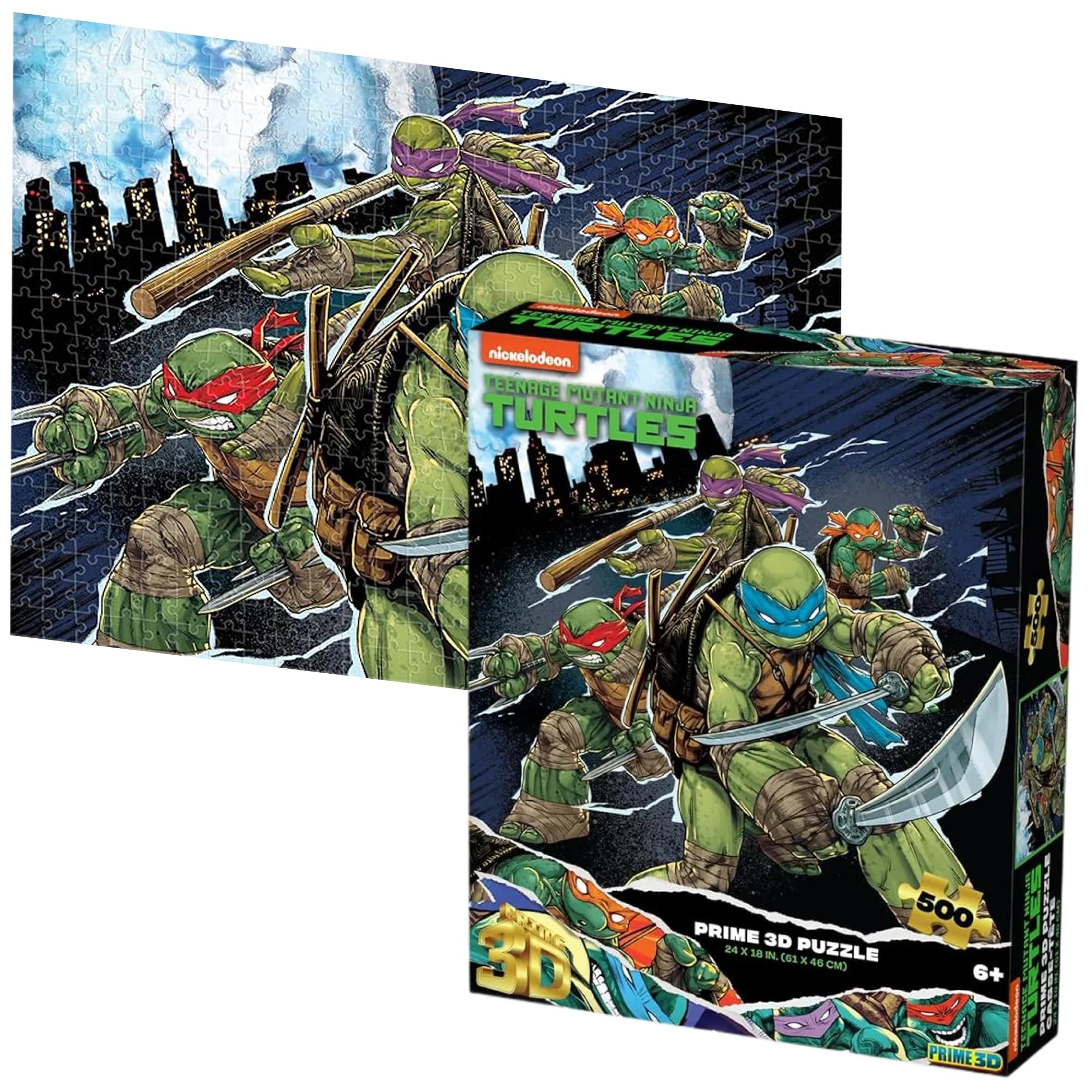 Amazon.com: Prime 3D Teenage Mutant Ninja Turtles Puzzle – 500
